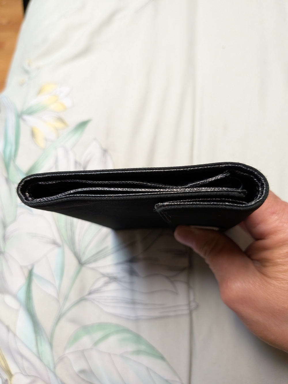 Prada Black Nylon Flap Wallet with Triangle Logo - Picture 3 of 10